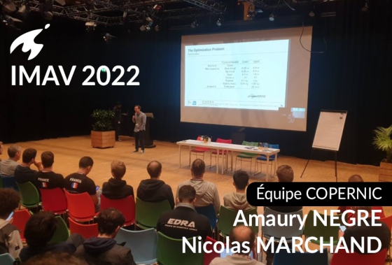 Best Paper Award de la Conférence IMAV 2022