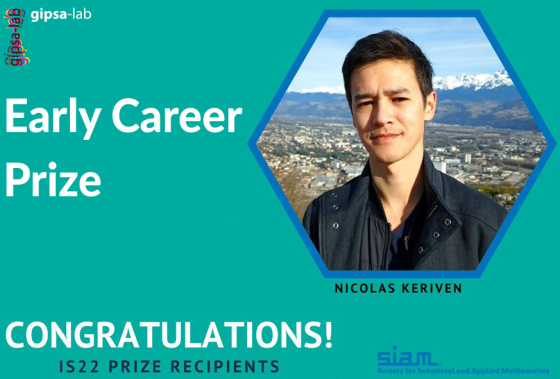 Nicolas KERIVEN, récompensé du Early Career Prize 