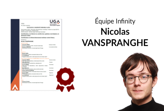 Prix de Thèse Académique UGA pour Nicolas VANSPRANGHE
